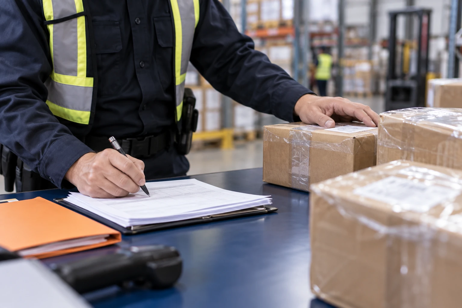 Customs clearance — AI illustration