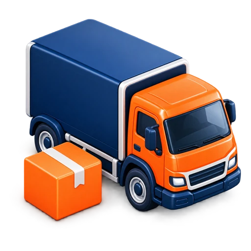 Icon door to door — AI illustration